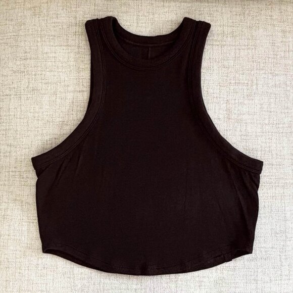 lululemon Espresso Hold Tight Cropped Tank size 6 - Picture 7 of 13